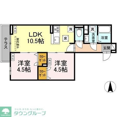 セレスティア南花畑IIIの物件間取画像